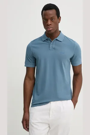 HUGO BOSS Polo bawełniane kolor gładki 50507813