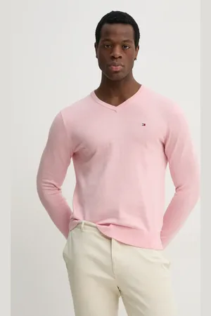 Tommy Hilfiger Sweter bawełniany kolor lekki MW0MW14745
