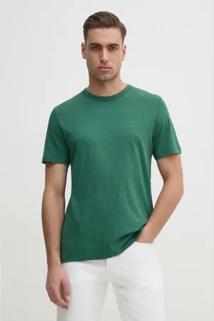 HUGO BOSS T-shirt bawełniany męski kolor gładki