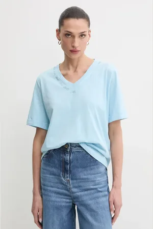 Liu Jo T-shirt bawełniany damski kolor TA5175 JS923