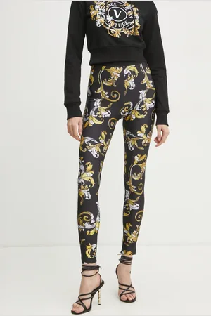 VERSACE Legginsy damskie kolor wzorzyste 78HAC101 JS470
