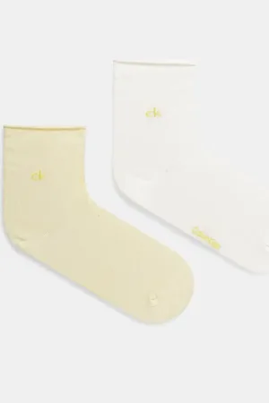 Calvin Klein Skarpetki 2-pack damskie kolor 701229681