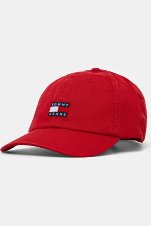 Tommy Hilfiger Czapka z daszkiem bawełniana kolor z aplikacją