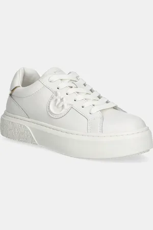 Pinko Sneakersy skórzane Yoko damskie kolor SS0071 P001 Z12