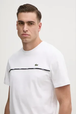 Lacoste T-shirt bawełniany męski kolor gładki TH9842