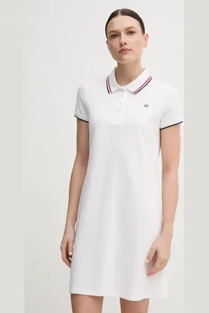 Tommy Hilfiger Sukienka kolor mini prosta WW0WW45532