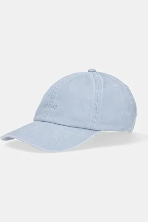 HUGO BOSS Czapka z daszkiem bawełniana kolor gładka 50533423