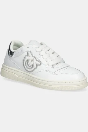 Pinko Sneakersy skórzane Mandy damskie kolor SS0077 P014 ZI6