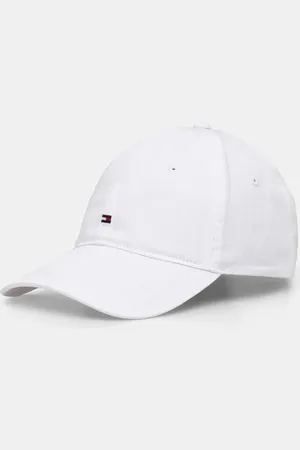 Tommy Hilfiger Czapka z daszkiem bawełniana kolor gładka AW0AW17131