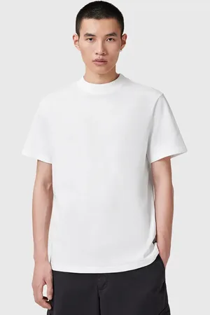 AllSaints T-shirt bawełniany NERO męski kolor gładki M013JB