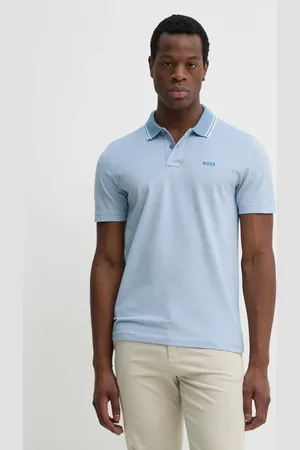 HUGO BOSS Polo bawełniane kolor melanżowy