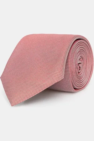 HUGO BOSS Krawat z domieszką jedwabiu kolor multicolor 50538878