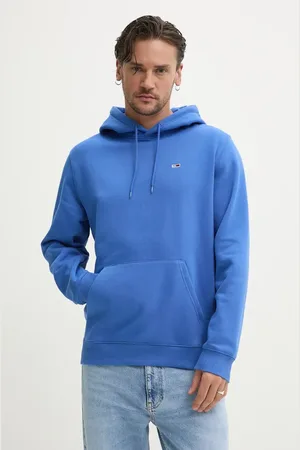 Tommy Hilfiger Bluza męska kolor z kapturem gładka DM0DM20742