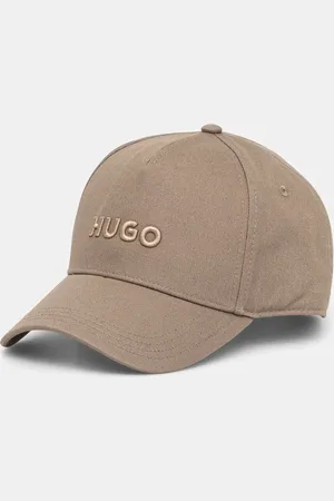 HUGO BOSS Czapka z daszkiem kolor brązowy gładka 50533410