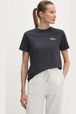 Jack Wolfskin T-shirt bawełniany damski kolor