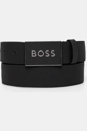 HUGO BOSS Pasek skórzany męski kolor