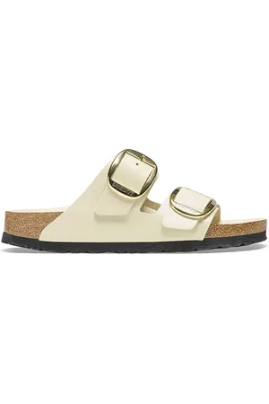 Birkenstock Klapki skórzane Arizona Big Buckle damskie kolor 1026173