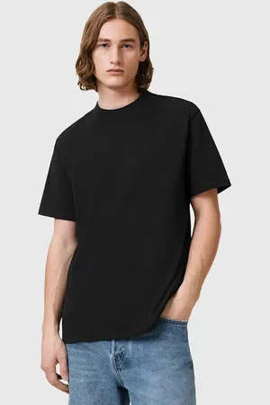 AllSaints T-shirt bawełniany NERO męski kolor gładki M013JB