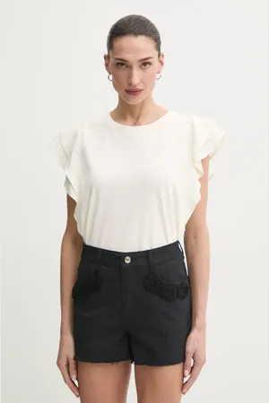 Liu Jo T-shirt bawełniany damski kolor biały TA5178 J5904