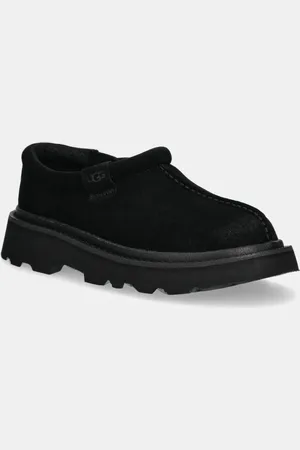 UGG Mokasyny zamszowe Tasman Lug męskie kolor 1166913-BLK