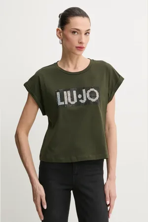 Liu Jo T-shirt bawełniany damski kolor VA5151.JS923