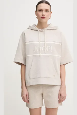 JOOP! Bluza damska kolor z kapturem wzorzysta 30046217