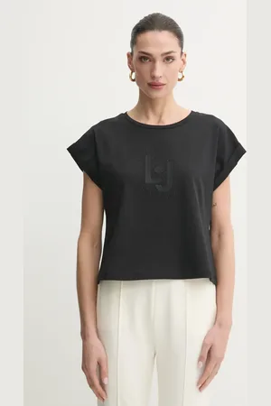 Liu Jo T-shirt bawełniany damski kolor VA5151.JS923