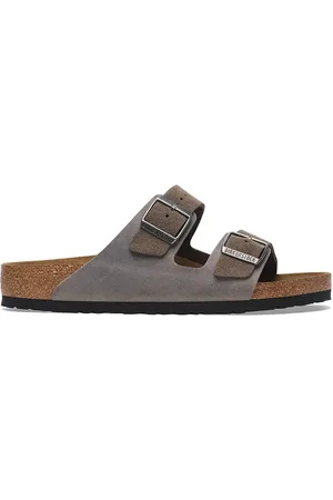 Birkenstock Klapki skórzane Arizona męskie kolor 1029159