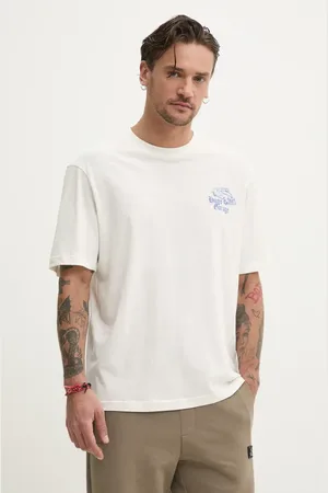 Hugo Blue T-shirt bawełniany męski kolor z nadrukiem 50536104