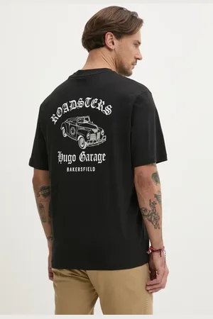 Hugo Blue T-shirt bawełniany męski kolor z nadrukiem 50536104