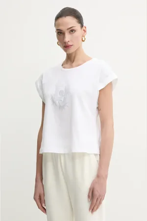 Liu Jo T-shirt bawełniany damski kolor VA5151.JS923