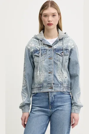 Desigual Kurtka jeansowa MONTREA kolor przejściowa 25SWED56