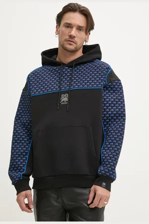 HUGO BOSS Bluza x RACING BULLS męska kolor z kapturem wzorzysta 50542808