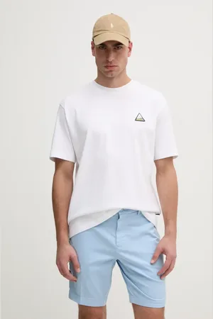 HUGO BOSS T-shirt bawełniany męski kolor z aplikacją 50539195