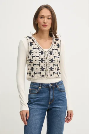 Pepe Jeans Kamizelka OLIVIA kolor jednorzędowa PL702292