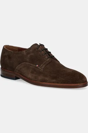 Tommy Hilfiger Półbuty zamszowe HILFIGER THUNIT SUEDE SHOE męskie kolor FM0FM05377