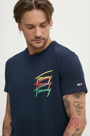 Tommy Hilfiger T-shirt bawełniany męski kolor z nadrukiem DM0DM20771