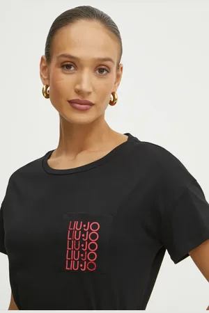 Liu Jo T-shirt bawełniany damski kolor VA5152.JS923