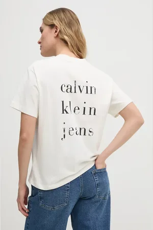 Calvin Klein T-shirt bawełniany damski kolor J20J225238