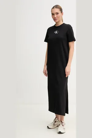 Calvin Klein Sukienka kolor maxi prosta J20J225543