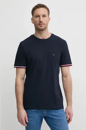 Tommy Hilfiger T-shirt bawełniany męski kolor gładki MW0MW38630