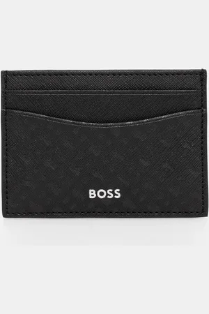 HUGO BOSS Etui na karty skórzane kolor 50542389