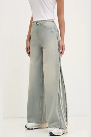 adidas Jeansy DENIM ZIP PANT damskie kolor JX9210