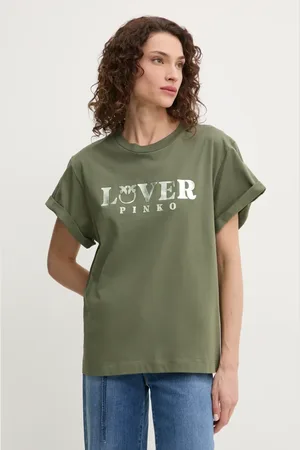 Pinko T-shirt bawełniany damski kolor 104605 A2D1