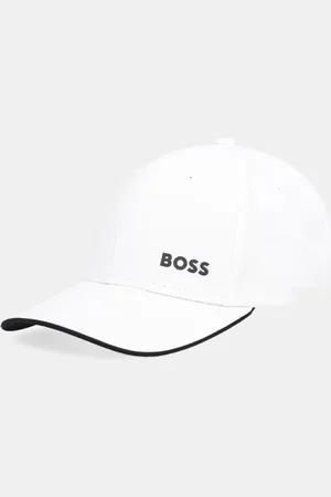 HUGO BOSS Czapka z daszkiem bawełniana kolor z nadrukiem 50519219