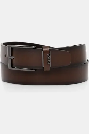 HUGO BOSS Pasek skórzany męski kolor 50491852