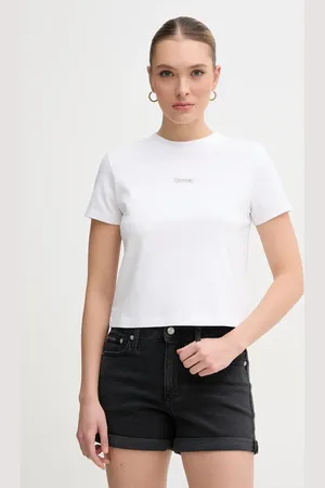Calvin Klein T-shirt bawełniany damski kolor J20J225524
