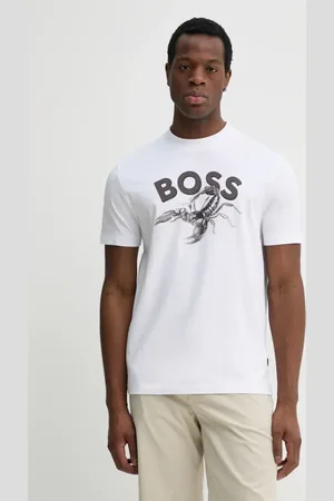 HUGO BOSS T-shirt bawełniany męski kolor z nadrukiem 50539196