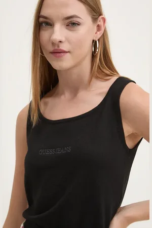 Guess Top z domieszką jedwabiu kolor W4BR17 Z3HO2