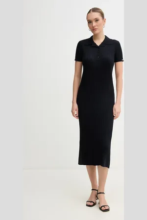 Pepe Jeans Sukienka PATRICIA kolor midi dopasowana PL953730